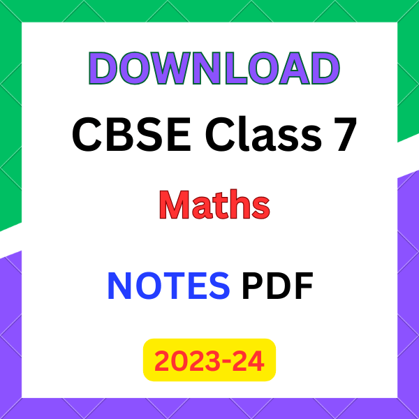 class 7 maths notes