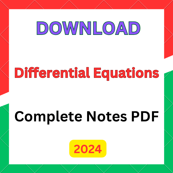 Differential Equation Notes