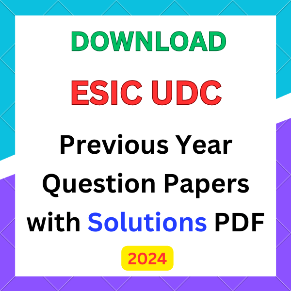 ESIC UDC Question Papers