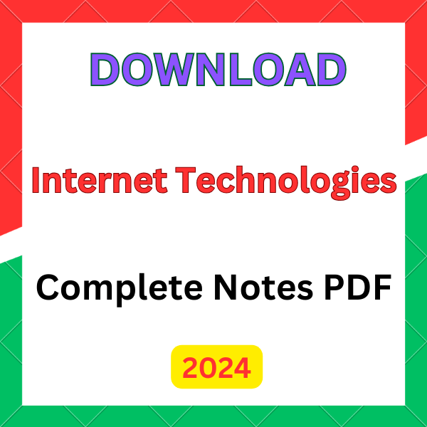 Internet Technologies Notes