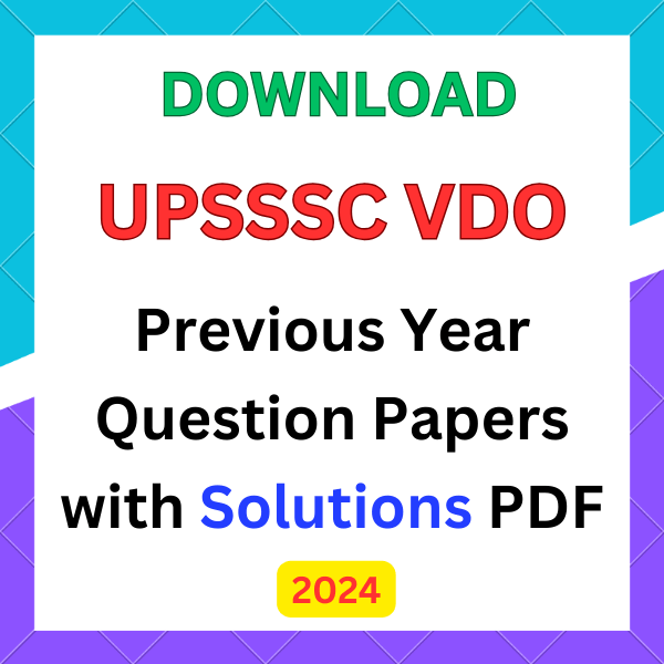 UPSSSC VDO Question Papers